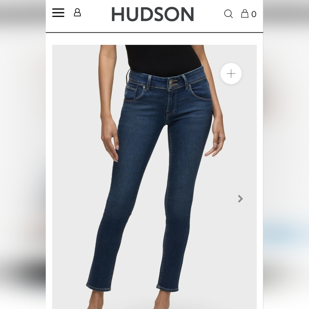 Hudson Jeans Collin Flap Women's Dark Blue Skinny Jeans